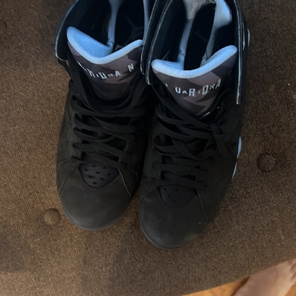 NEW MEN NIKE AIR JORDAN 7 RETRO BLACK CHAMBRAY CU9307004 - Picture 3 of 4